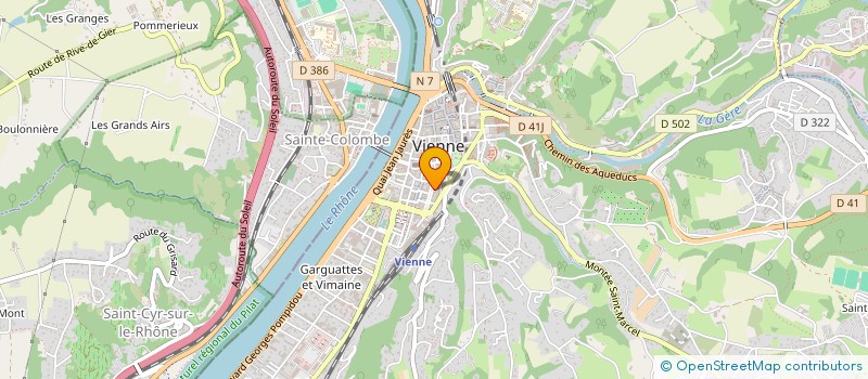 localisation de l'entreprise JLV LAVERIE à VIENNE
