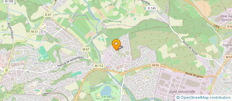 localisation de l'entreprise JLY INDUSTRIE  LE CRES