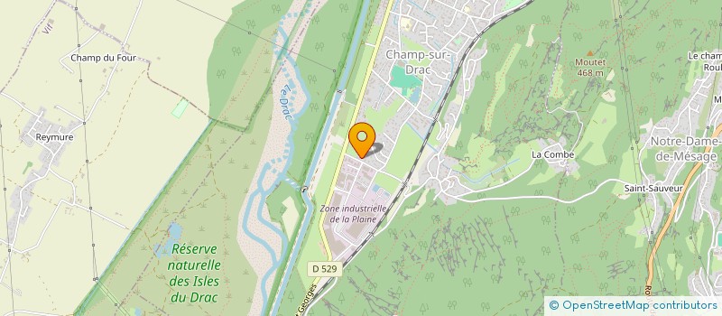 localisation de l'entreprise JM.1  CHAMP-SUR-DRAC