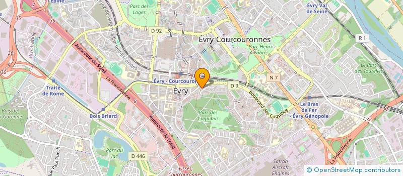 localisation de l'entreprise JM 3 ROSES à EVRY-COURCOURONNES