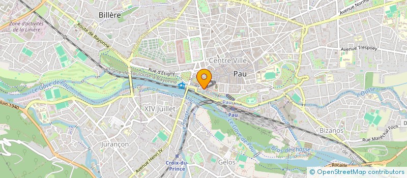 localisation de l'entreprise JM à PAU