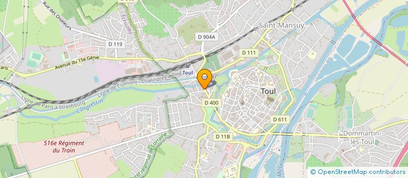 localisation de l'entreprise JM  TOUL