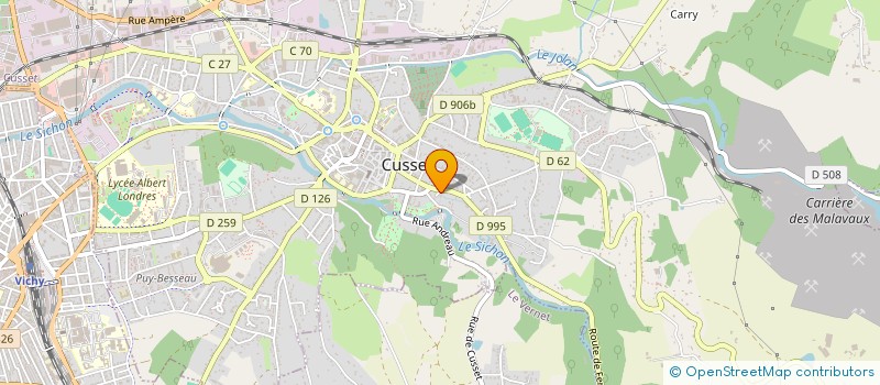 localisation de l'entreprise JM à CUSSET