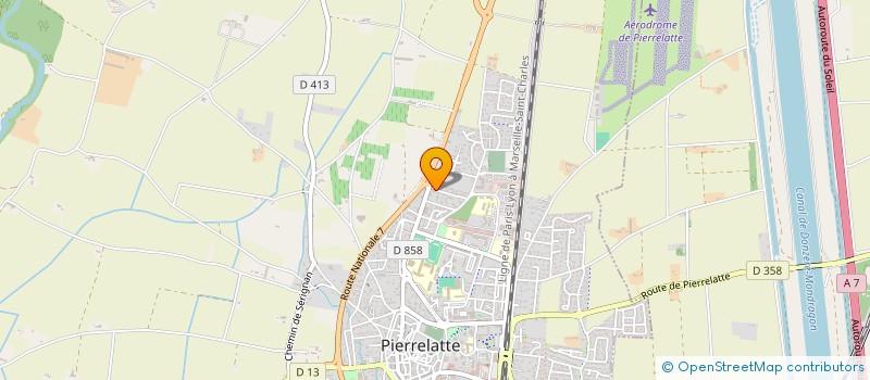 localisation de l'entreprise JM  PIERRELATTE