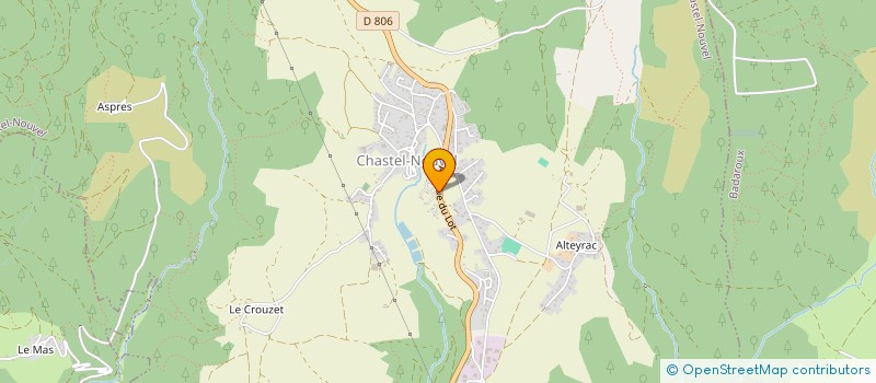 localisation de l'entreprise JM  CHASTEL-NOUVEL