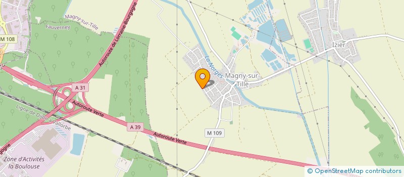 localisation de l'entreprise JM  MAGNY-SUR-TILLE