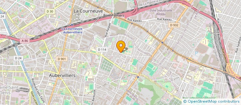 localisation de l'entreprise JM à LA COURNEUVE