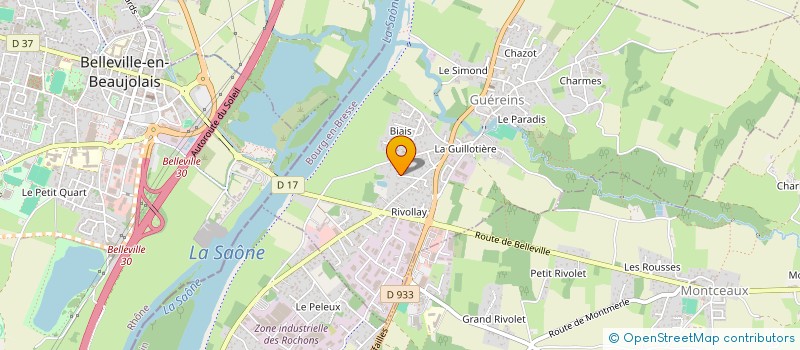 localisation de l'entreprise JM ANSOISE  GUEREINS