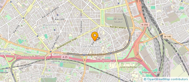 localisation de l'entreprise JM ASSET à LILLE