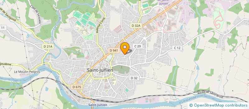 localisation de l'entreprise JM ASSOCIES à SAINT-JUNIEN