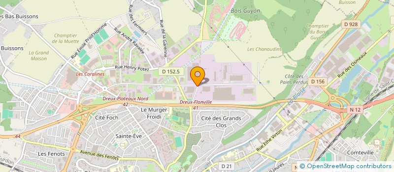 localisation de l'entreprise JM AUTO à DREUX