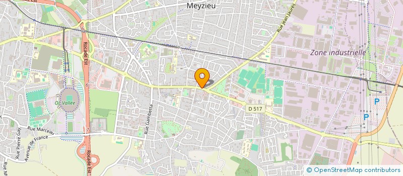 localisation de l'entreprise JM AUTO à MEYZIEU