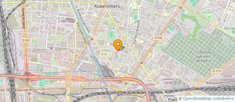 localisation de l'entreprise JM AUTO  AUBERVILLIERS