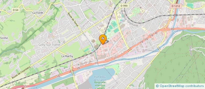 localisation de l'entreprise JM AUTOMOBILE 2  ALBERTVILLE