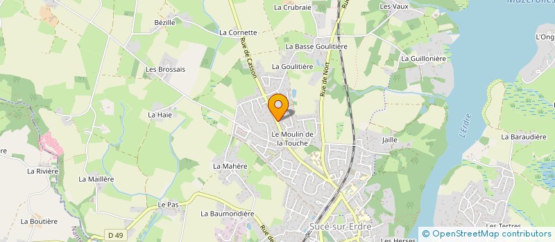 localisation de l'entreprise JM AUTOMOBILES  SUCE-SUR-ERDRE