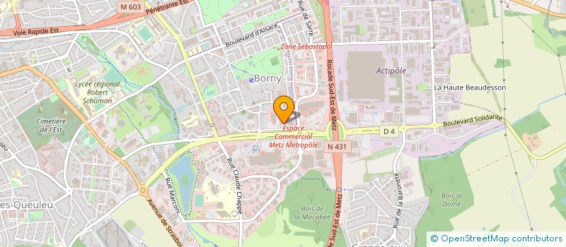 localisation de l'entreprise JM AUTOMOBILES 57  METZ