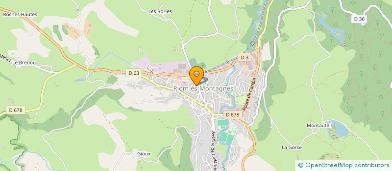 localisation de l'entreprise JM'BAP à RIOM-ES-MONTAGNES
