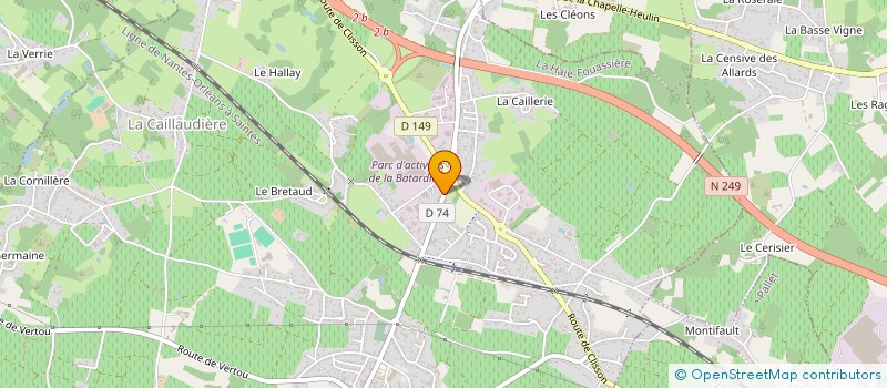 localisation de l'entreprise JM'BAT à LA HAIE-FOUASSIERE