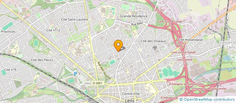 localisation de l'entreprise JM BATIMENT à LENS