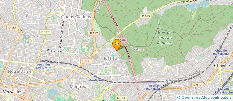 localisation de l'entreprise JM BATIMENT à VERSAILLES
