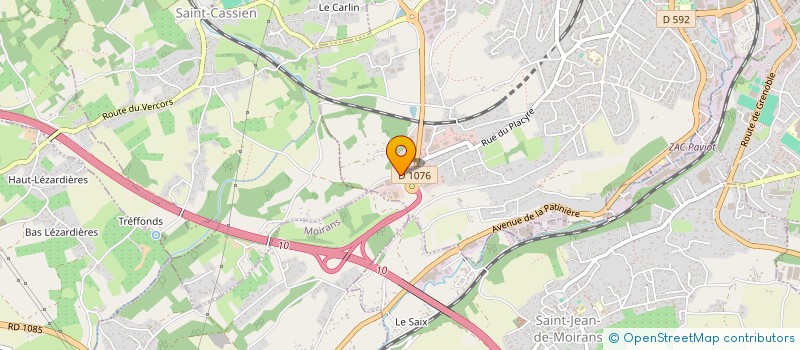 localisation de l'entreprise JM BOIS à VOIRON