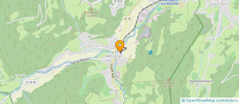 localisation de l'entreprise JM BOIS  BREITENBACH-HAUT-RHIN