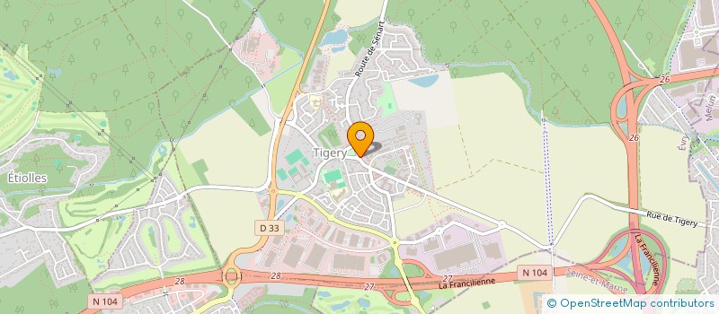 localisation de l'entreprise JM BOULANGERIE  TIGERY