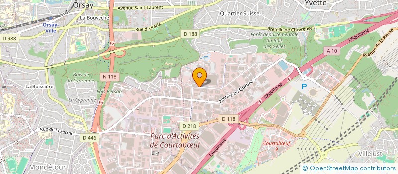 localisation de l'entreprise JM. BRUNEAU à VILLEBON-SUR-YVETTE
