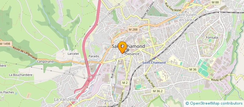 localisation de l'entreprise JM CARRELAGE  SAINT-CHAMOND