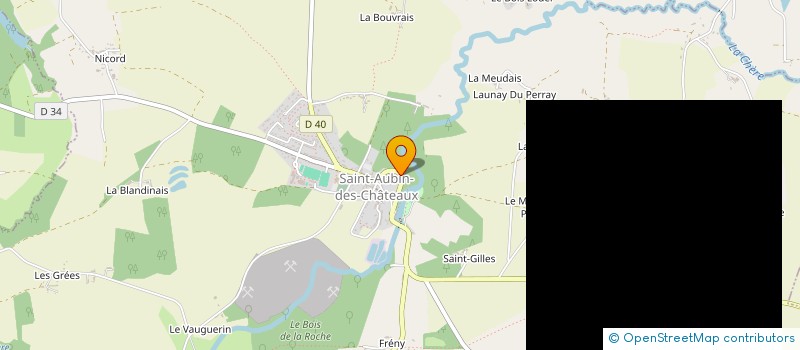 localisation de l'entreprise JM CARROSSERIE  SAINT-AUBIN-DES-CHATEAUX