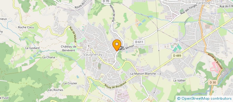 localisation de l'entreprise JM CERAM  VAUGNERAY