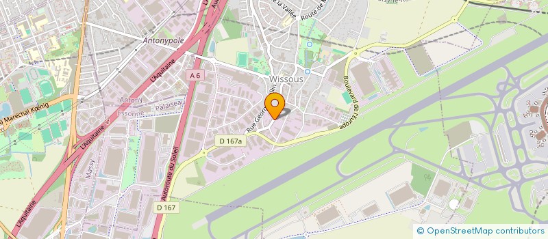 localisation de l'entreprise JM CHAUFFAGE à WISSOUS