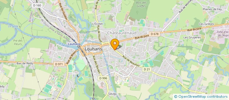 localisation de l'entreprise JM CHEVEAUX à LOUHANS