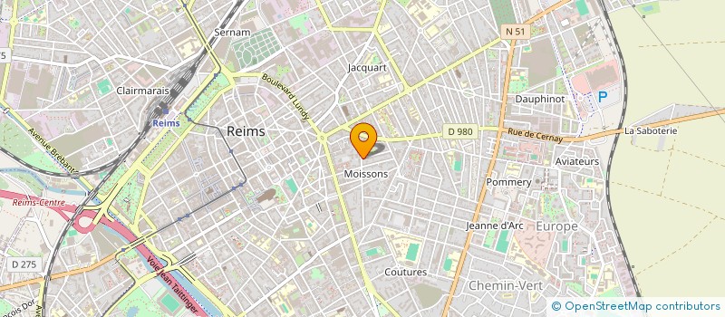 localisation de l'entreprise JM & CO  REIMS