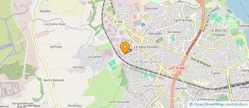 localisation de l'entreprise JM COIFF à LORIENT