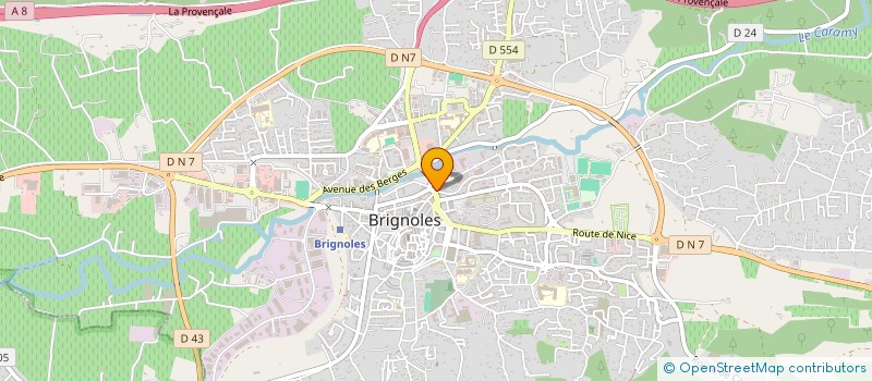 localisation de l'entreprise JM COIFFURE à BRIGNOLES