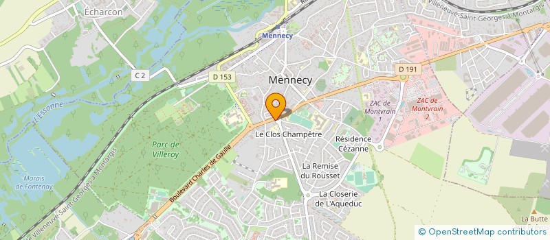 localisation de l'entreprise JM CONSEIL à MENNECY