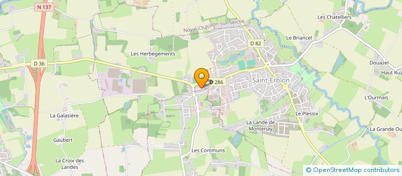 localisation de l'entreprise JM CORNILLET  SAINT-ERBLON