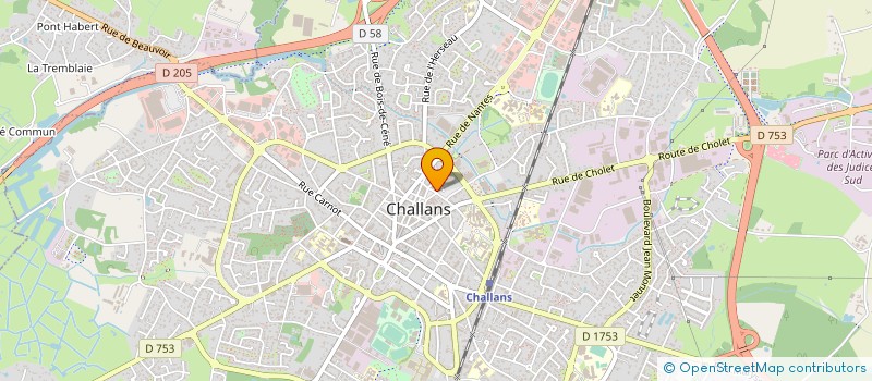 localisation de l'entreprise JM COTTIN à CHALLANS