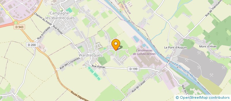 localisation de l'entreprise JM COUVERTURE  WARDRECQUES