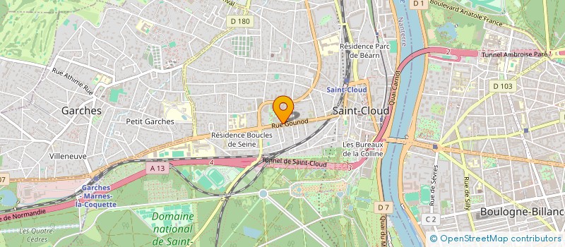 localisation de l'entreprise JM CREATION CONSULT à SAINT-CLOUD