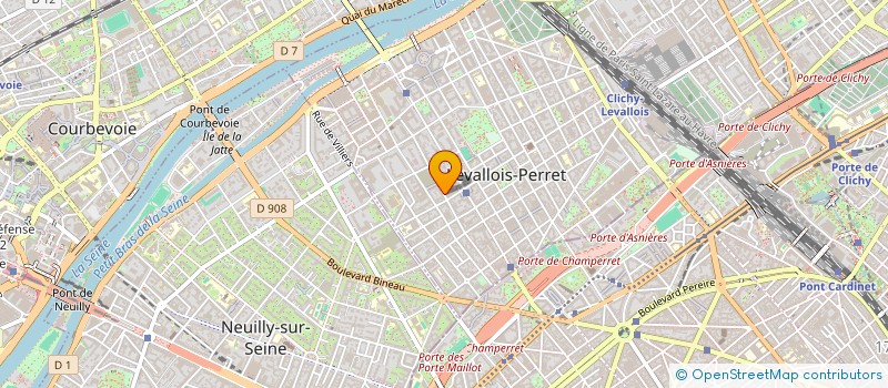 localisation de l'entreprise JM & D à LEVALLOIS-PERRET