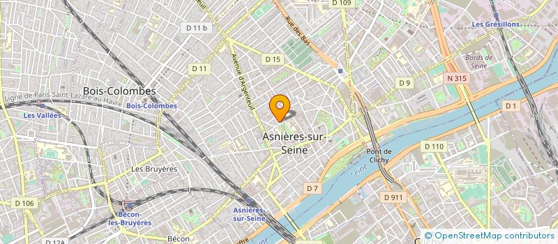 localisation de l'entreprise JM DAILLON à ASNIERES-SUR-SEINE