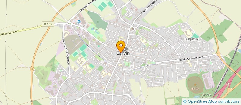 localisation de l'entreprise JM DECO à CARVIN