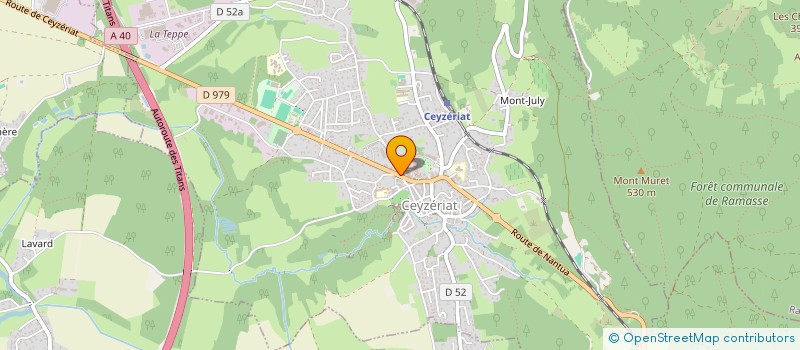 localisation de l'entreprise JM DELORME à CEYZERIAT