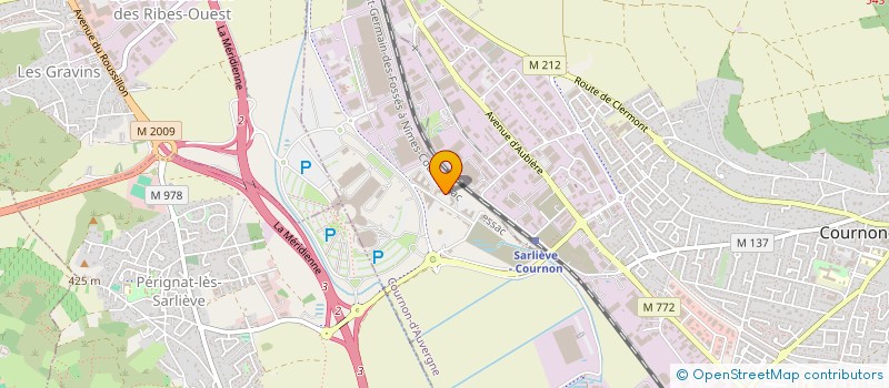 localisation de l'entreprise JM DEPOT  COURNON-D'AUVERGNE