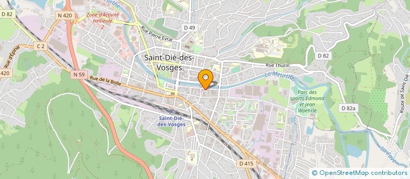 localisation de l'entreprise JM DEVELOPPEMENT à SAINT-DIE-DES-VOSGES