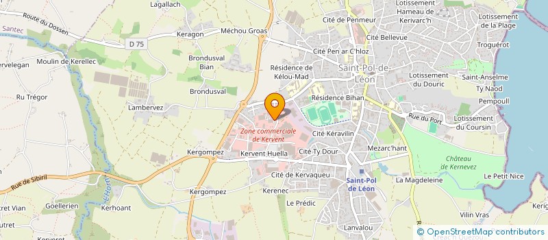 localisation de l'entreprise JM DISTRIBUTION  SAINT-POL-DE-LEON