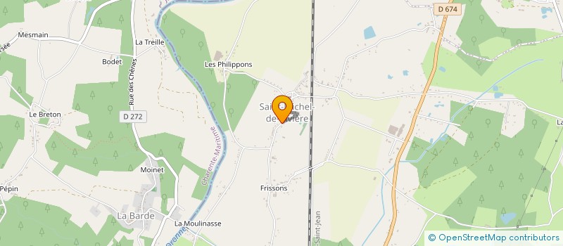 localisation de l'entreprise JM DUBOIS à ABZAC