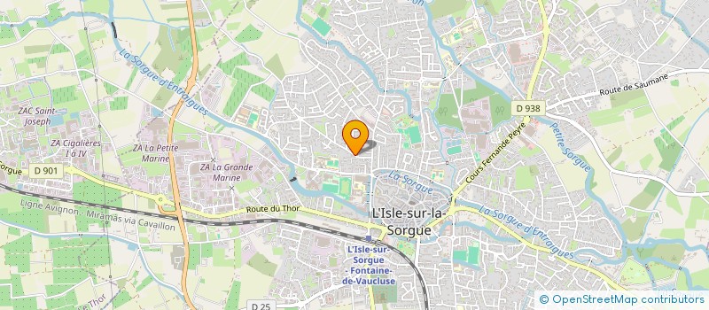 localisation de l'entreprise JM DUPONT- AH TERRISSE  L'ISLE-SUR-LA-SORGUE